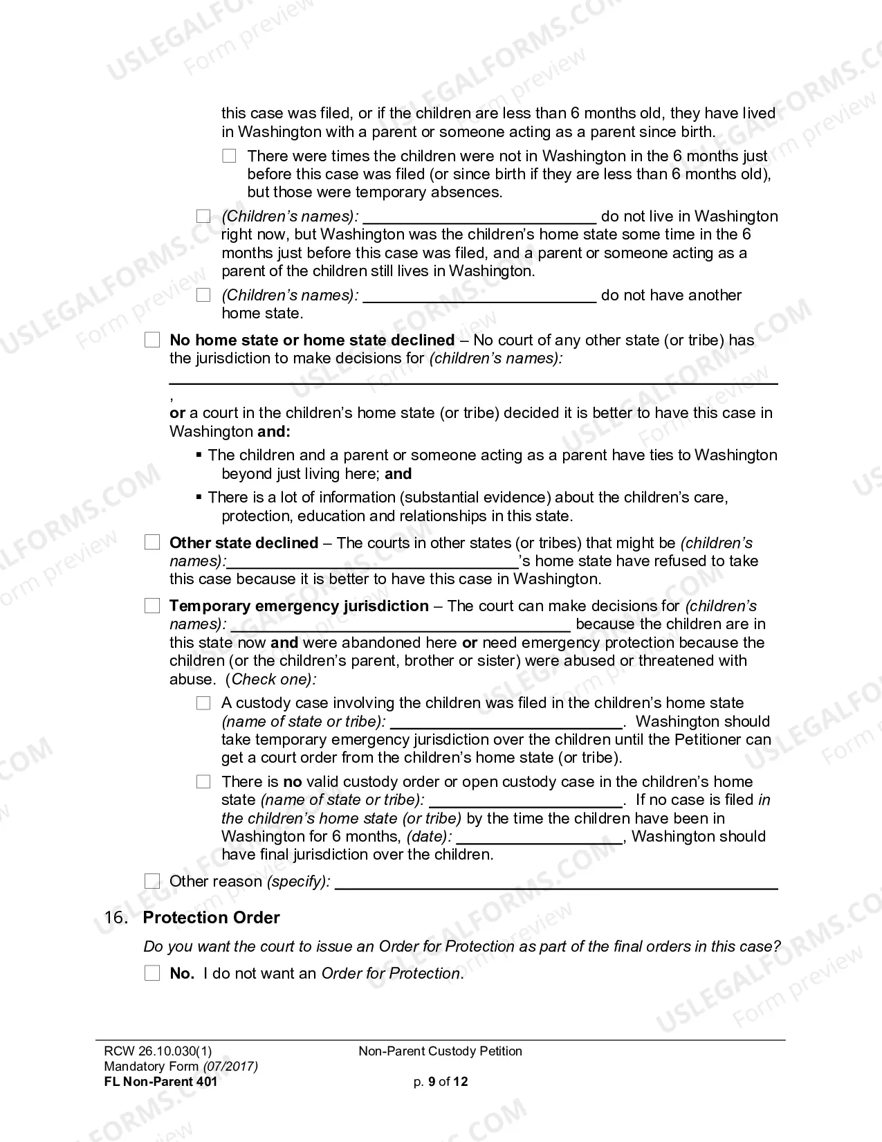 Preview Non-Parent Custody Petition