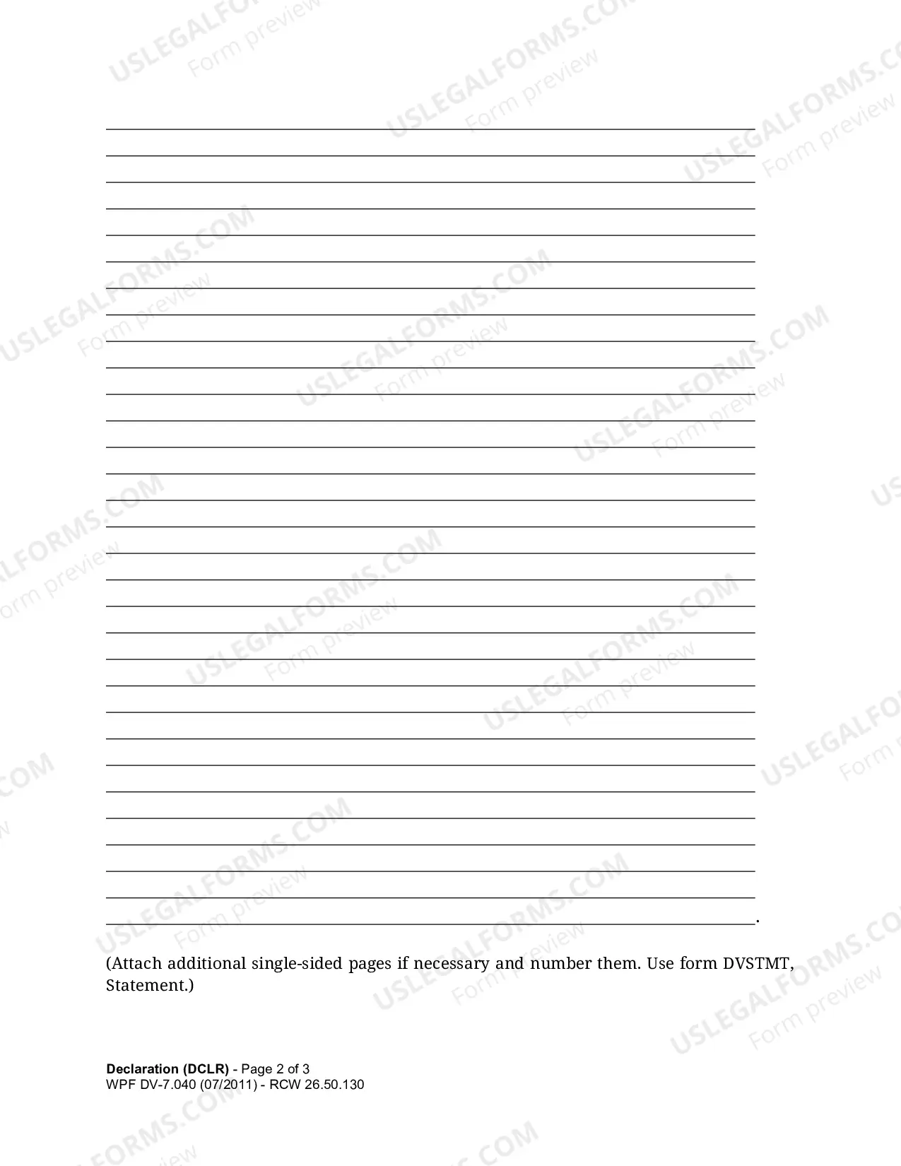 Preview Declaration of _______________ (Name) (DCLR)