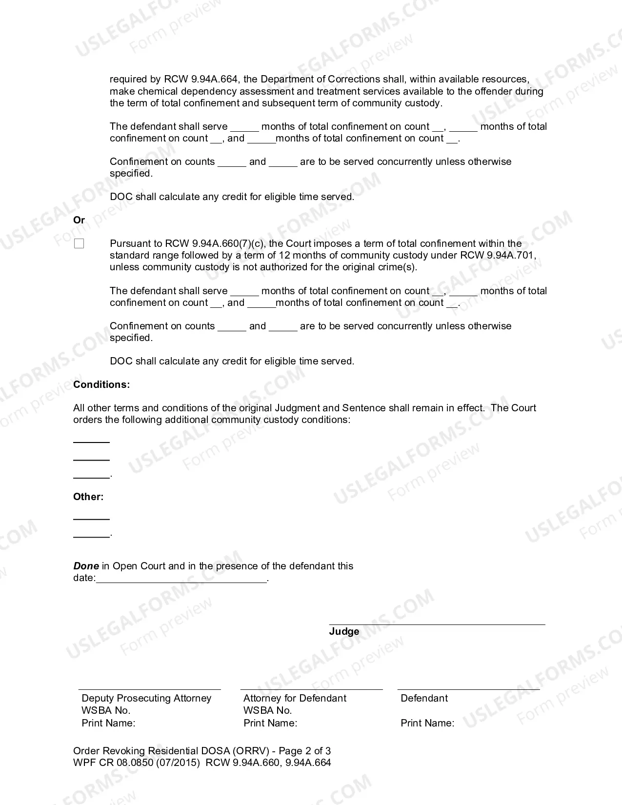 Preview Order Revoking Residential DOSA