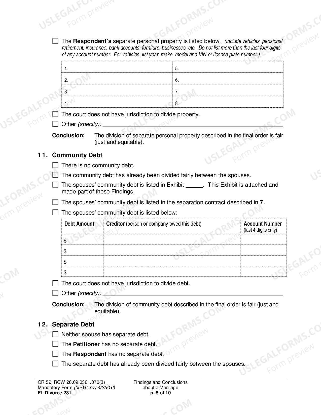 Preview Findings and Conclusions About a Marriage