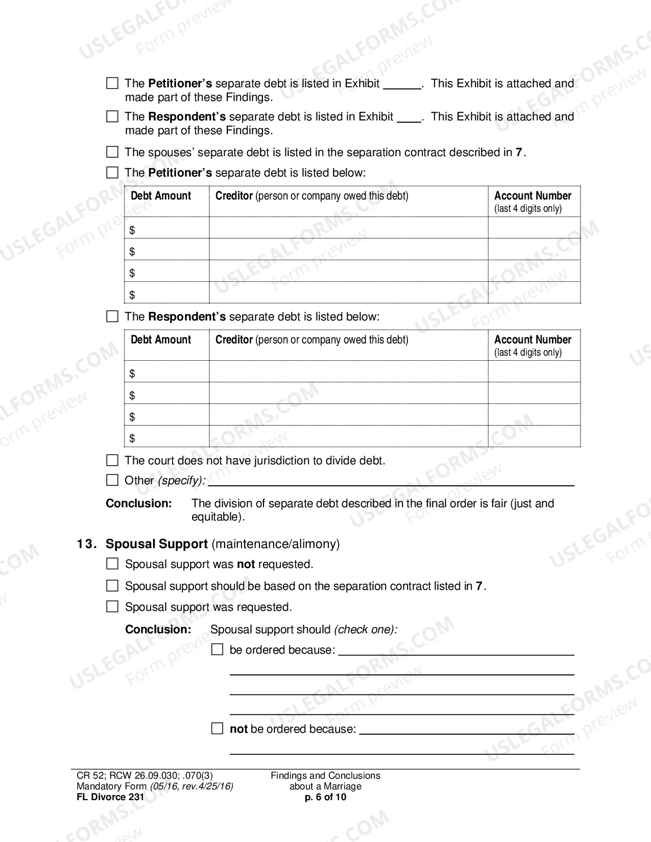 Preview Findings and Conclusions About a Marriage