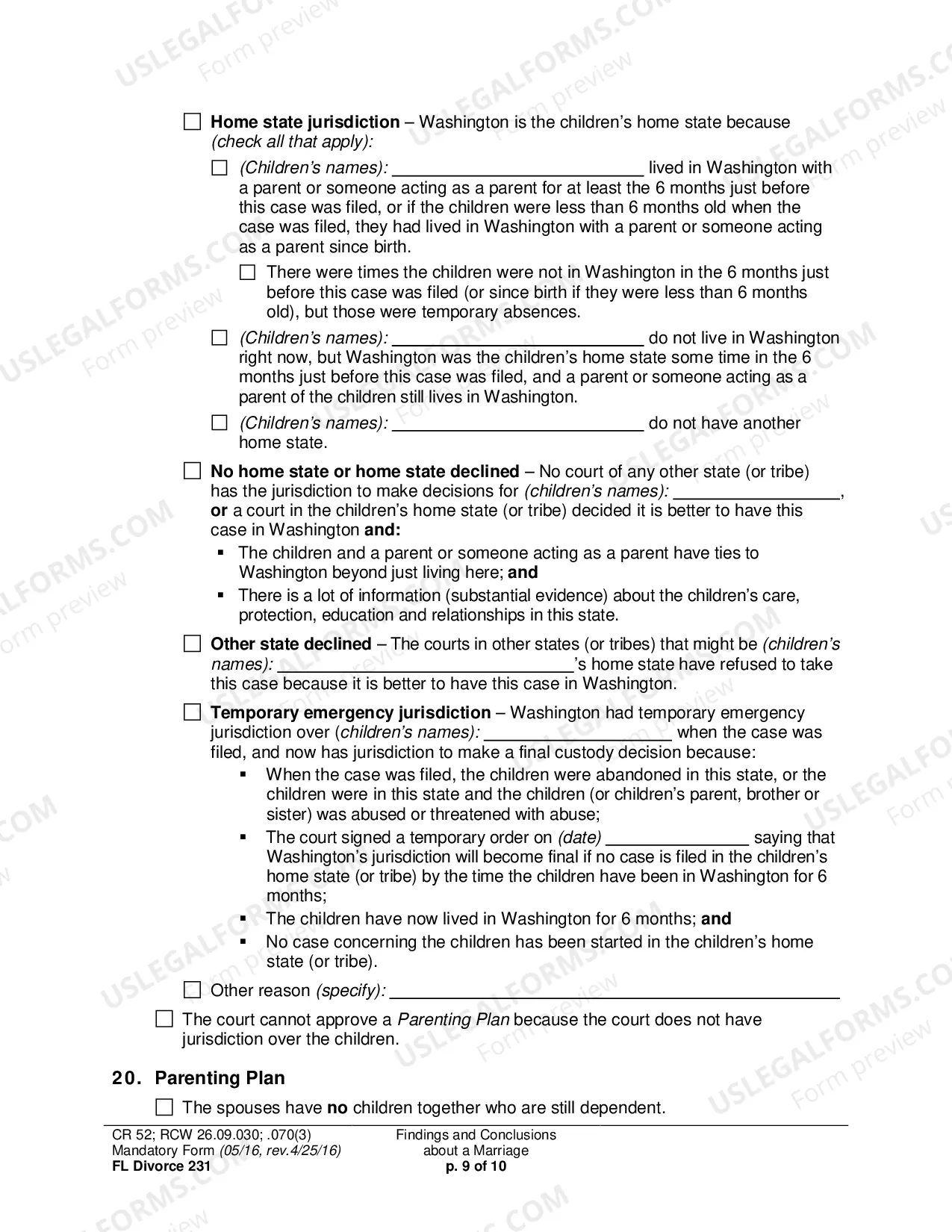 Preview Findings and Conclusions About a Marriage