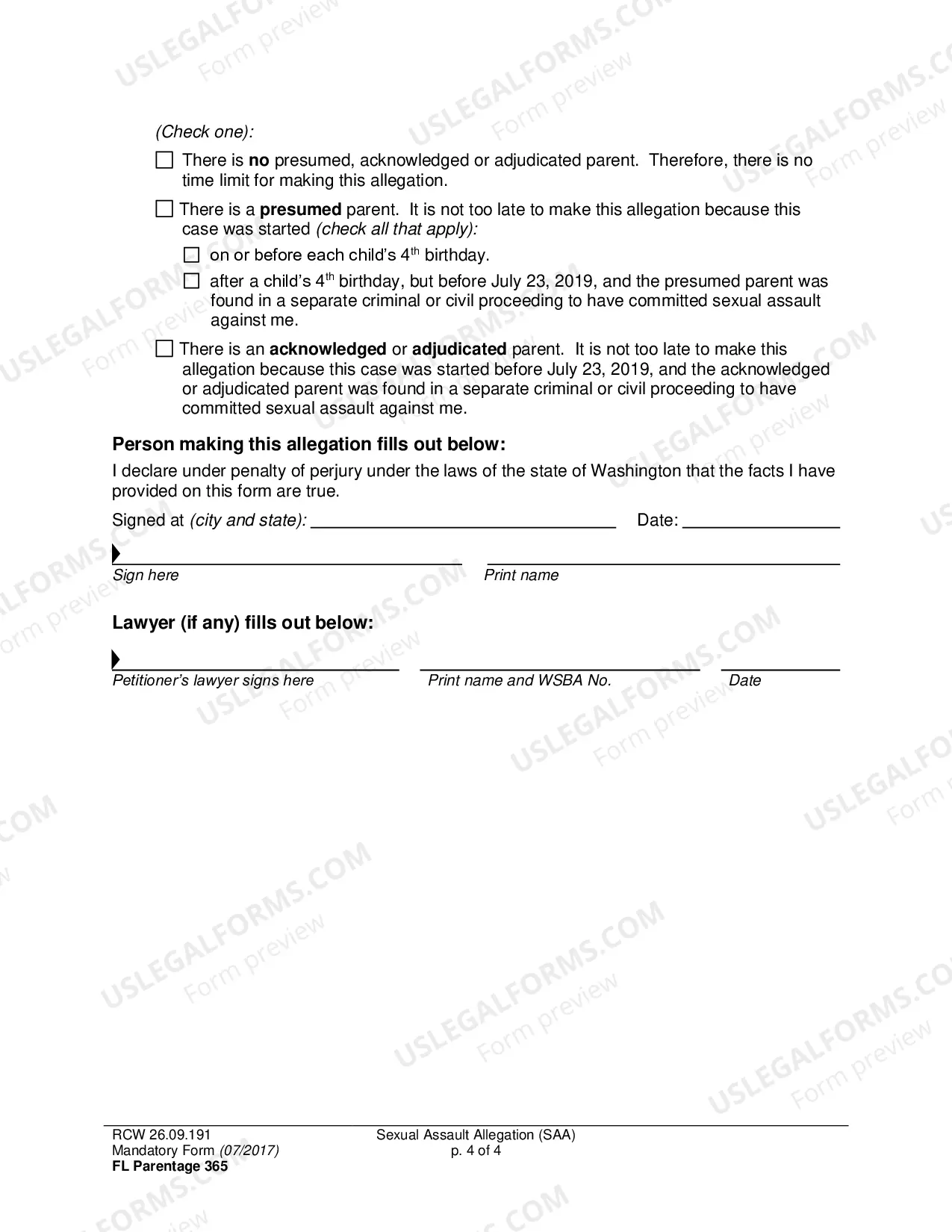 Preview Sexual Assault Allegation