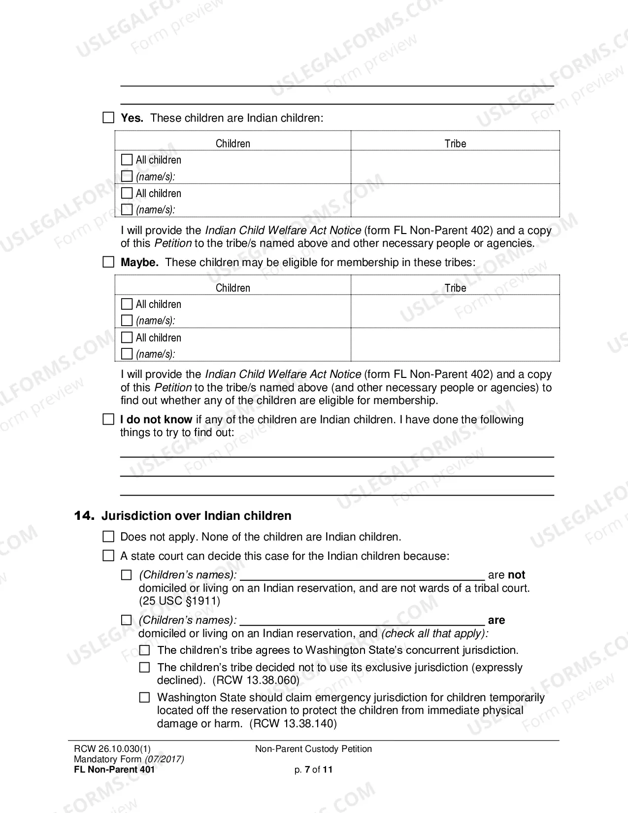 Preview Non-Parent Custody Petition