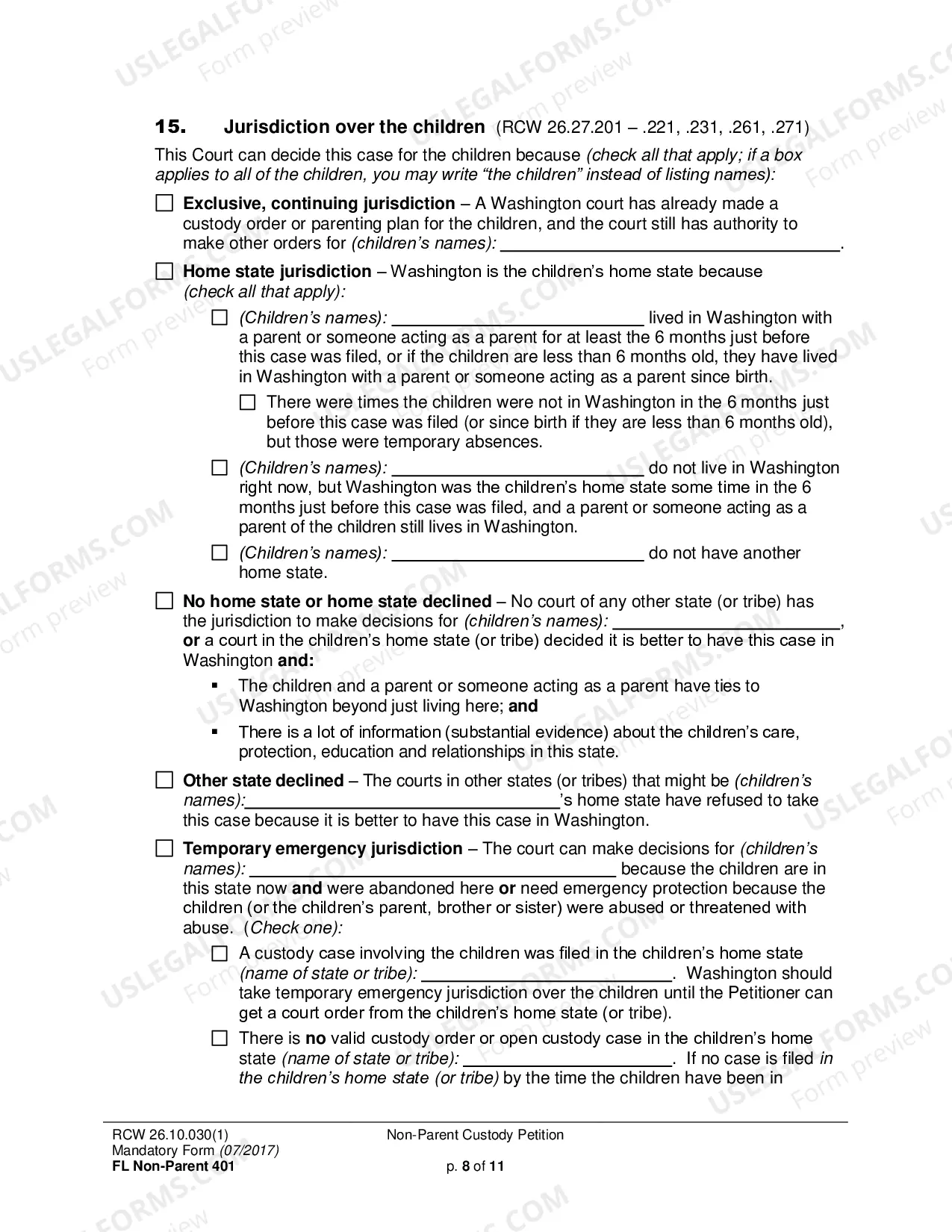 Preview Non-Parent Custody Petition