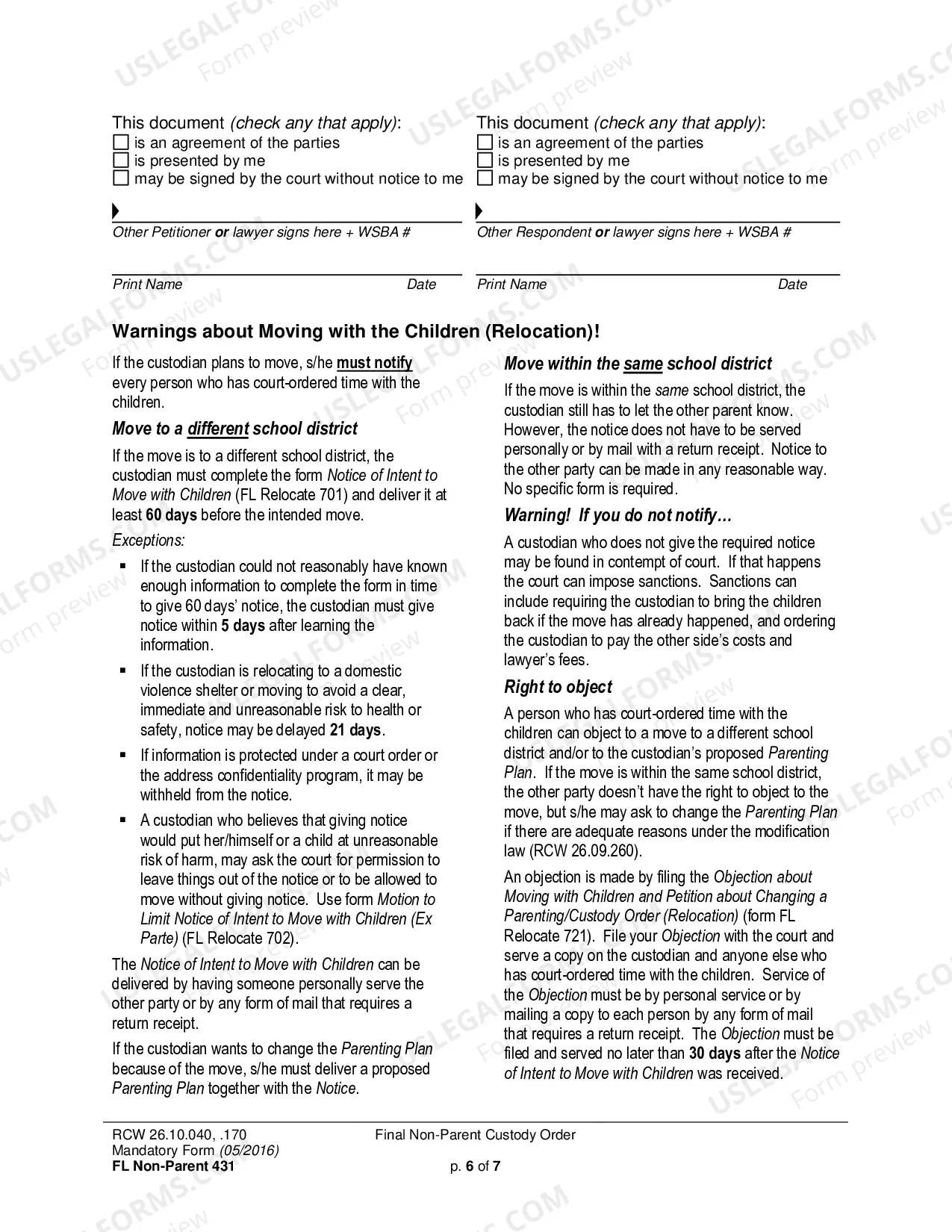 Preview Final Non-Parent Custody Order
