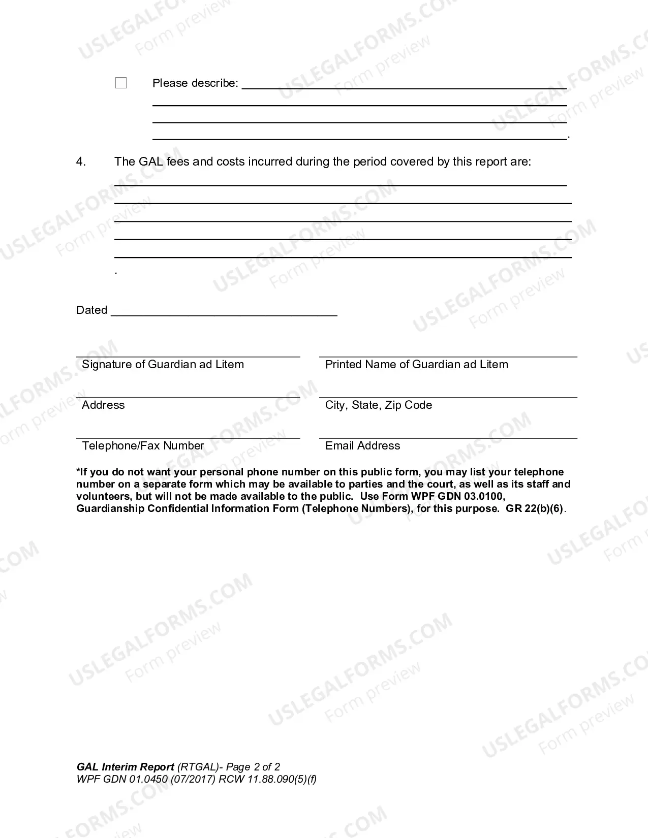Preview Guardian ad Litem Interim Report