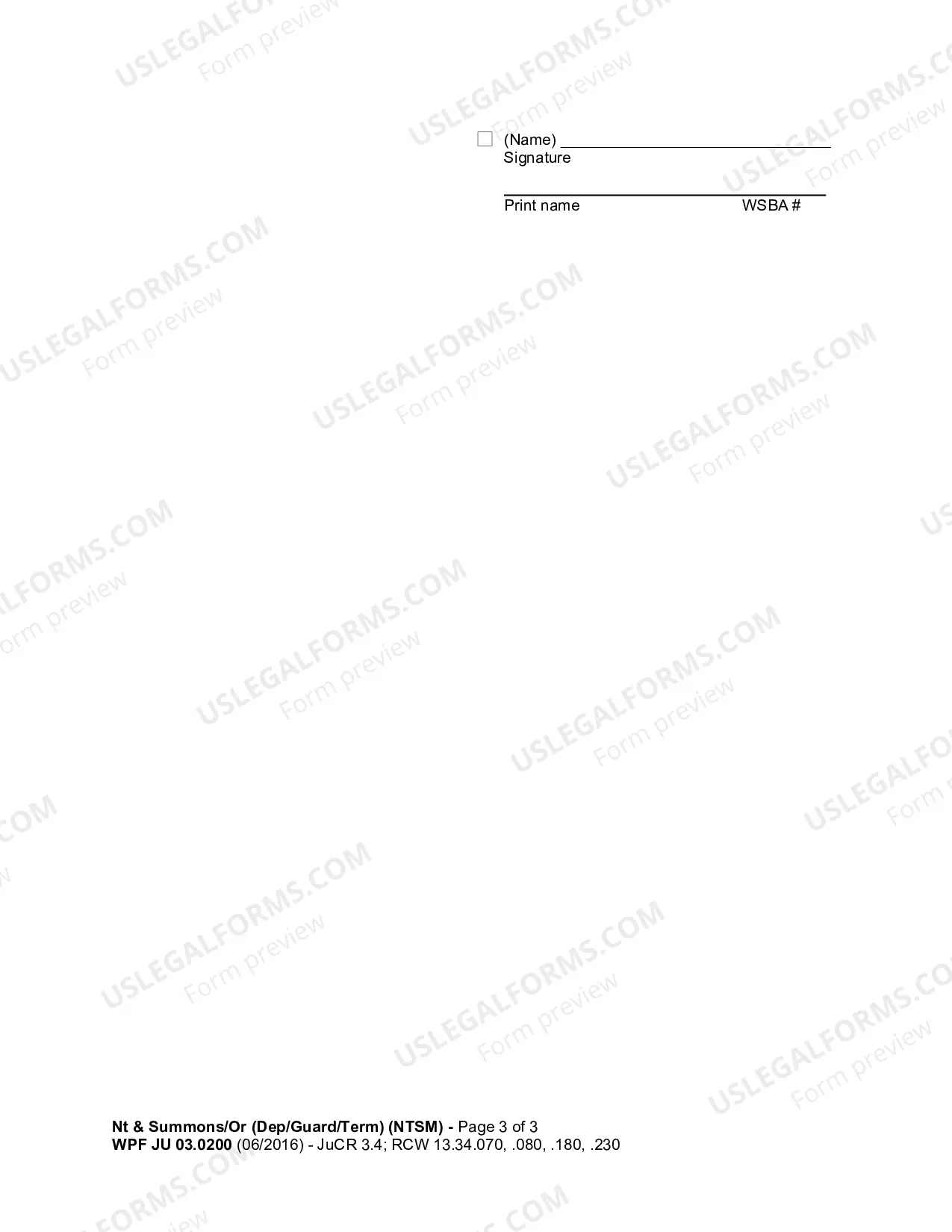 Preview Notice And Summons Or Order