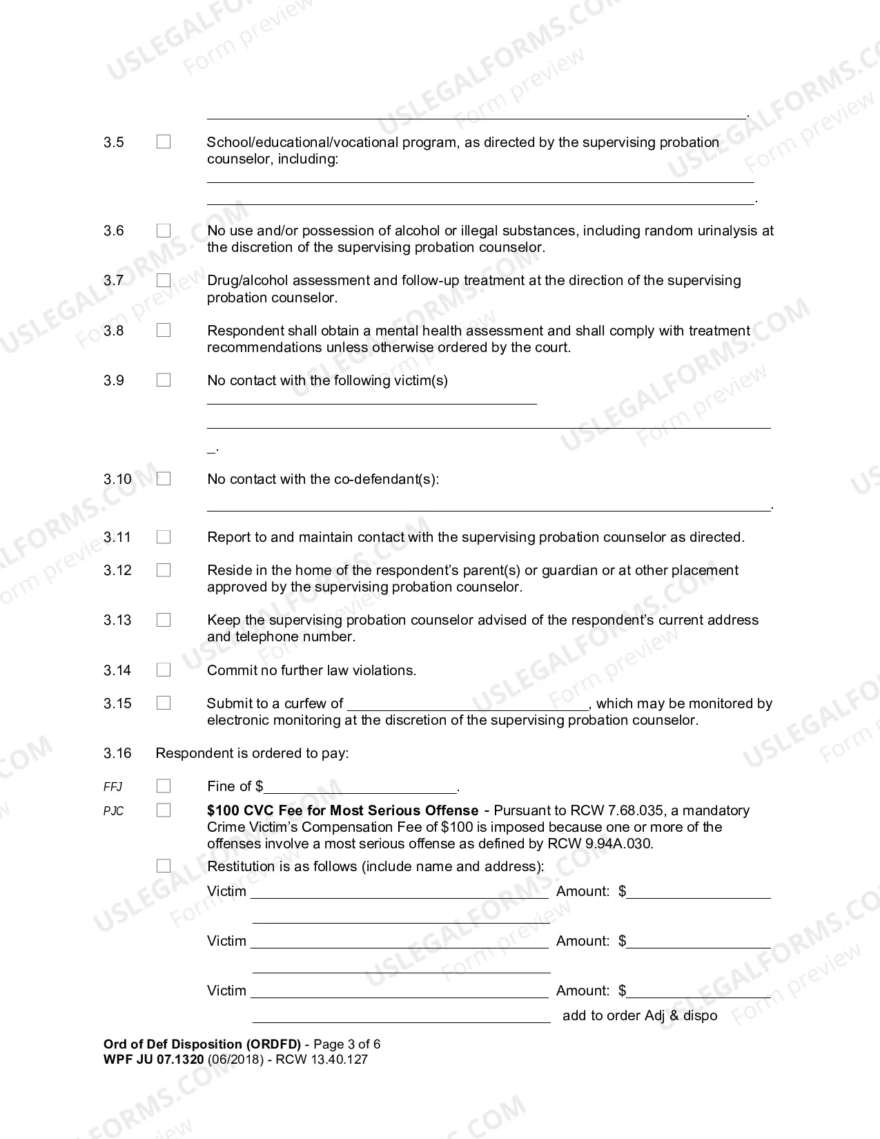 Preview Deferred Disposition Order