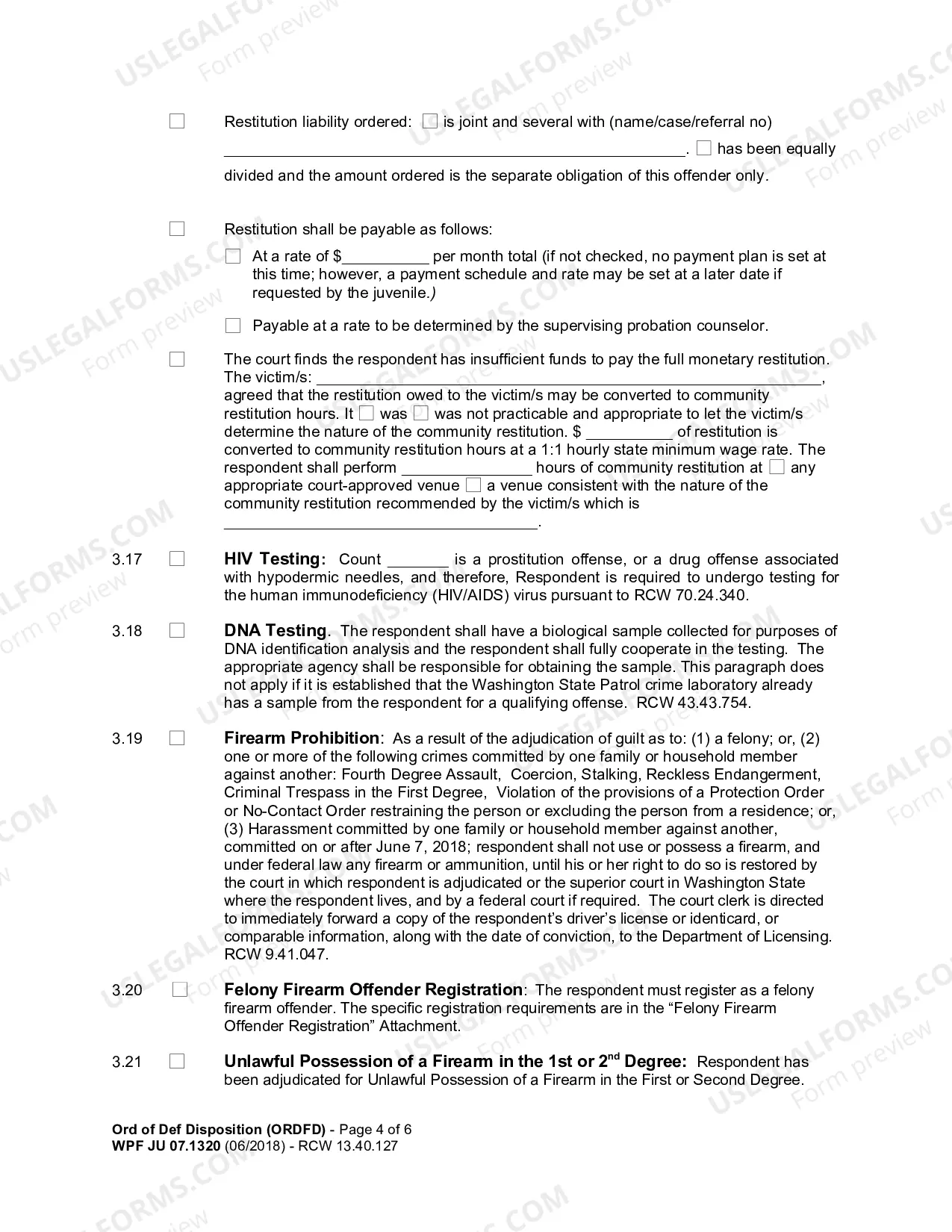 Preview Deferred Disposition Order