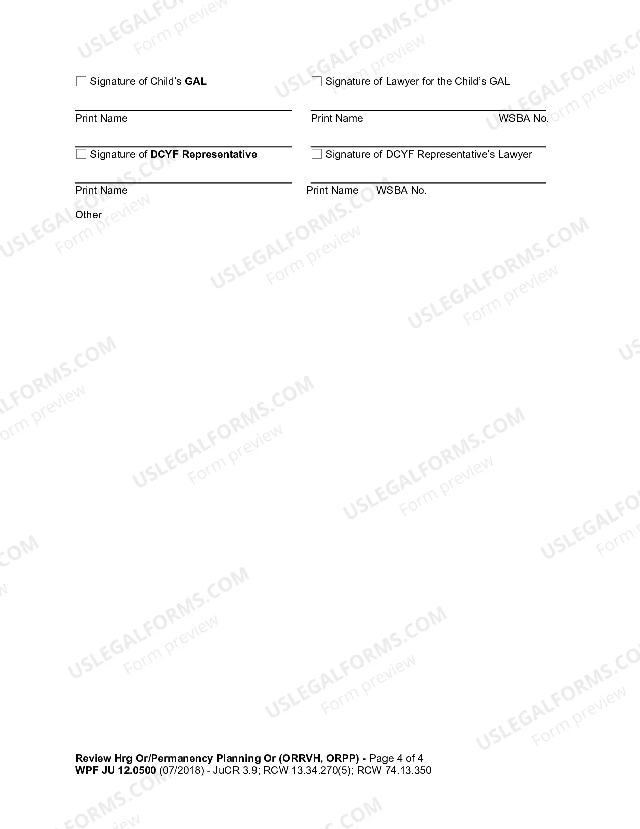 Preview Review Hearing Order Or Permanency Planning Hearing