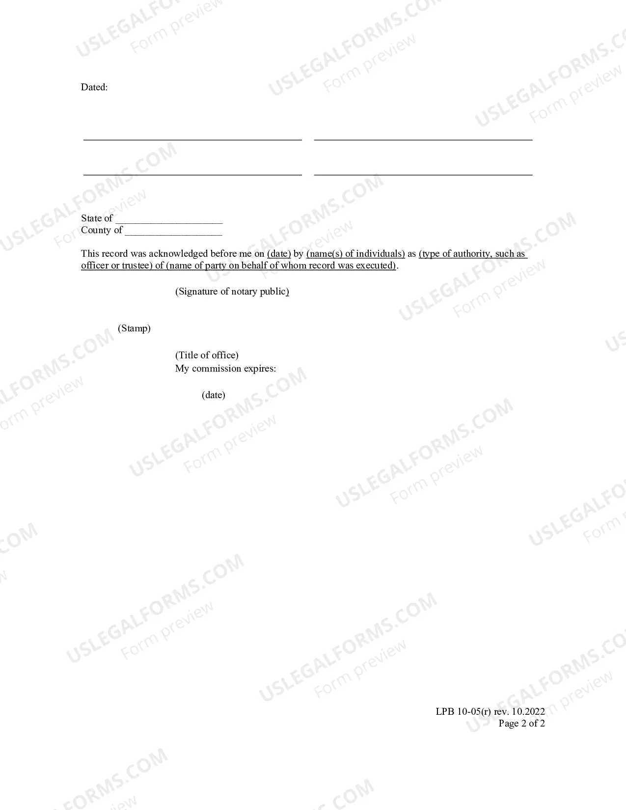 Preview Statutory Warranty Deed