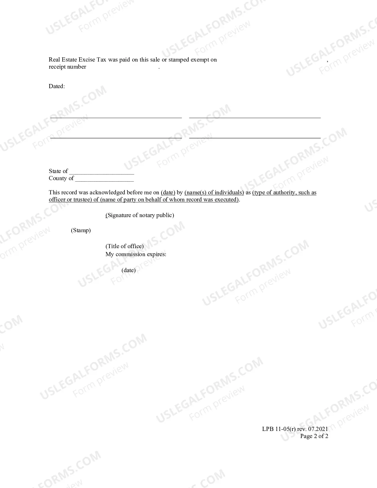 Preview Warranty Fullfillment Deed