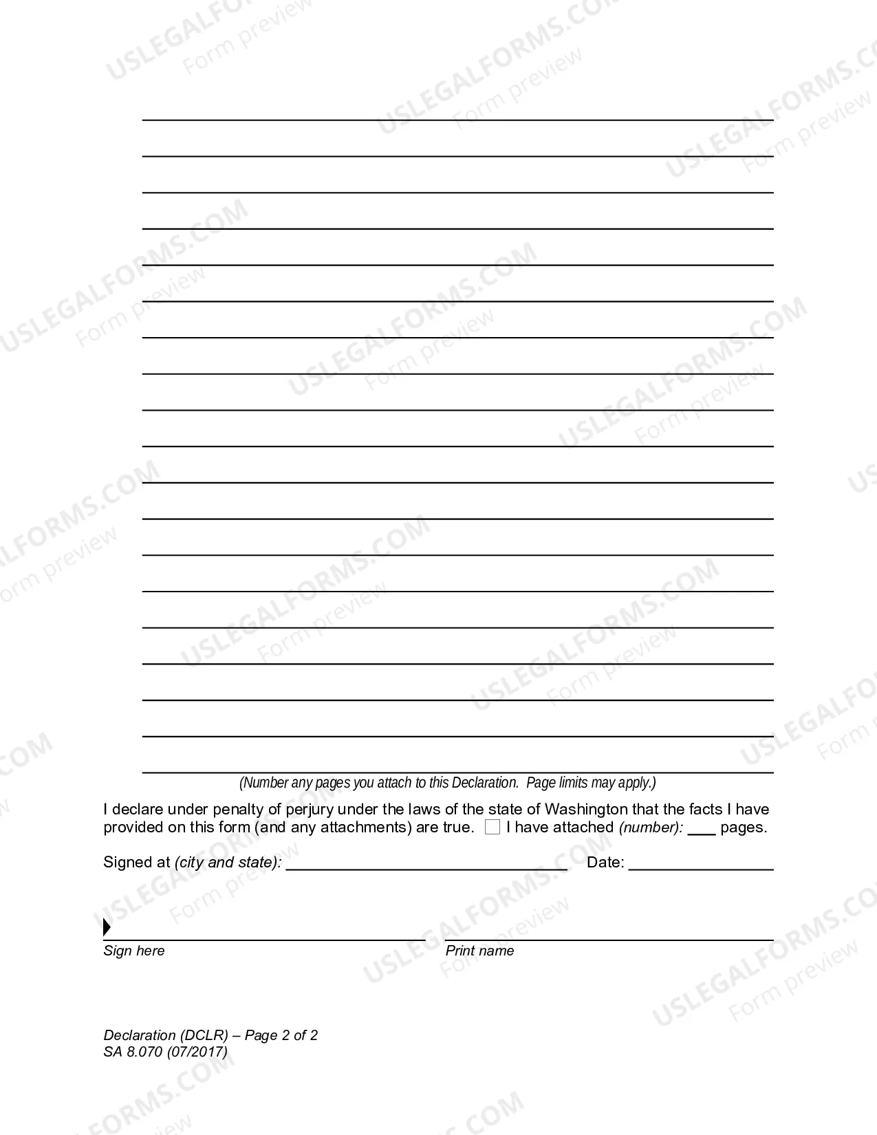 Preview Declaration