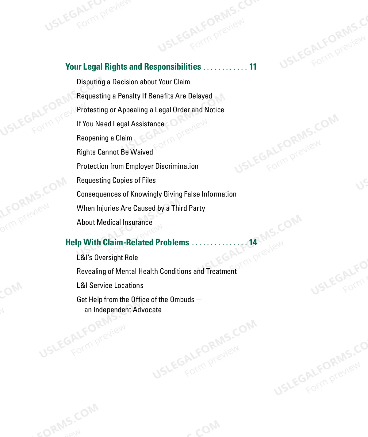 Preview A Guide to Workers' Compensation Benefits For Employees of Self-Insured Businesses