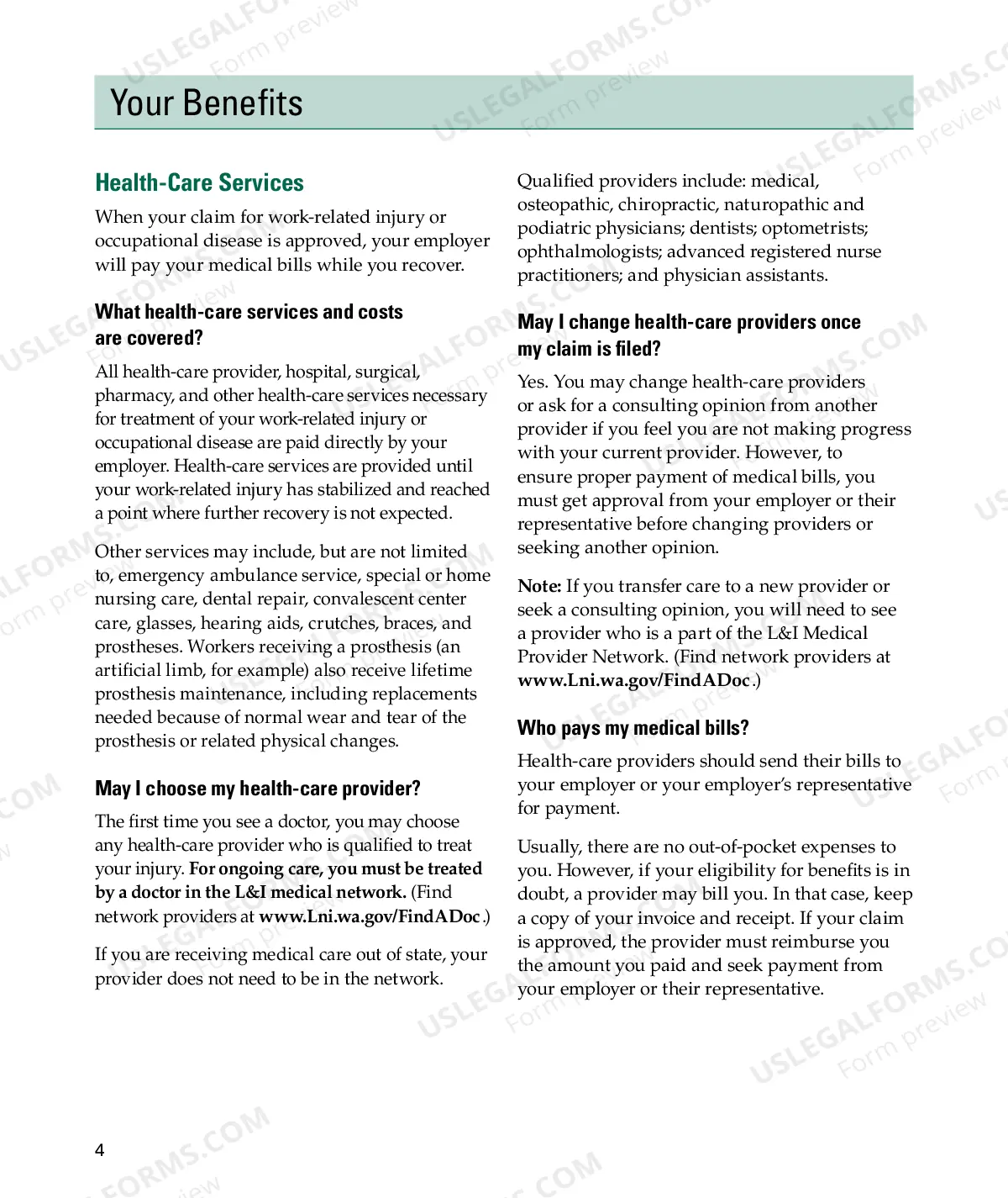 Preview A Guide to Workers' Compensation Benefits For Employees of Self-Insured Businesses