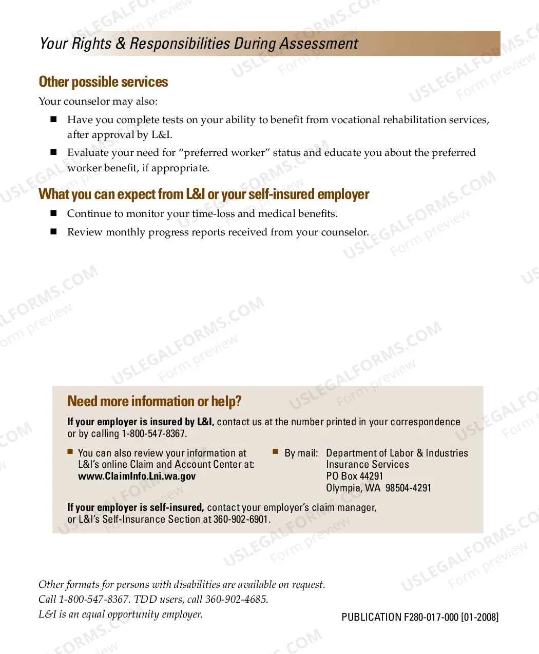 Preview Assessing Your Ability to Work: Your Rights and Responsibilities