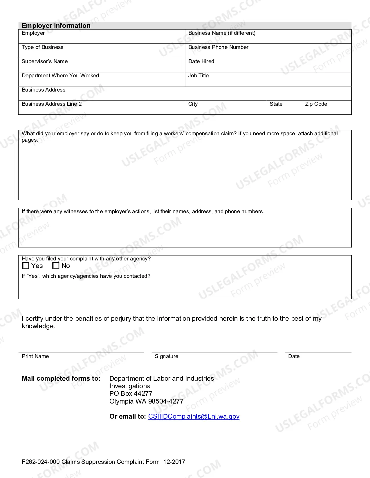 Preview Claim Suppression Complaint