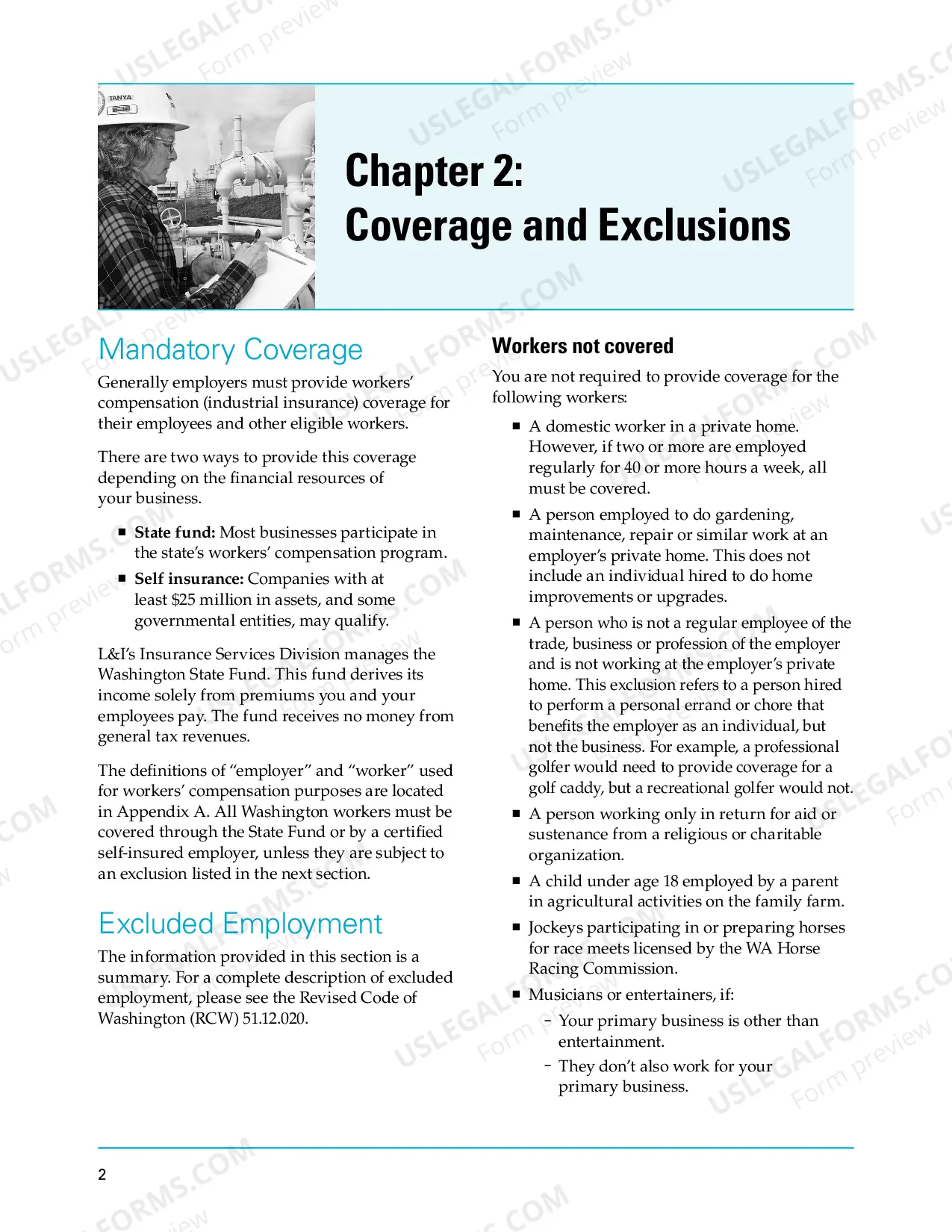 Preview Employers' Guide to Workers' Compensation Insurance in Washington State