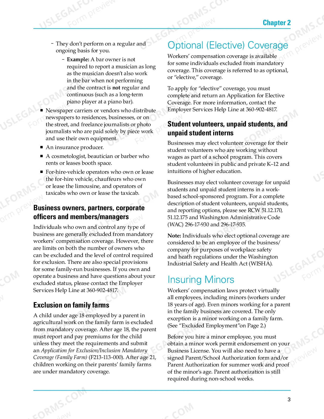 Preview Employers' Guide to Workers' Compensation Insurance in Washington State