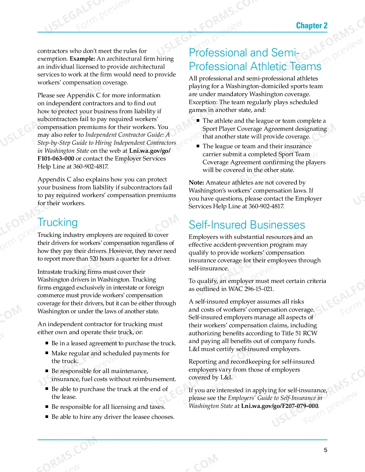 Preview Employers' Guide to Workers' Compensation Insurance in Washington State