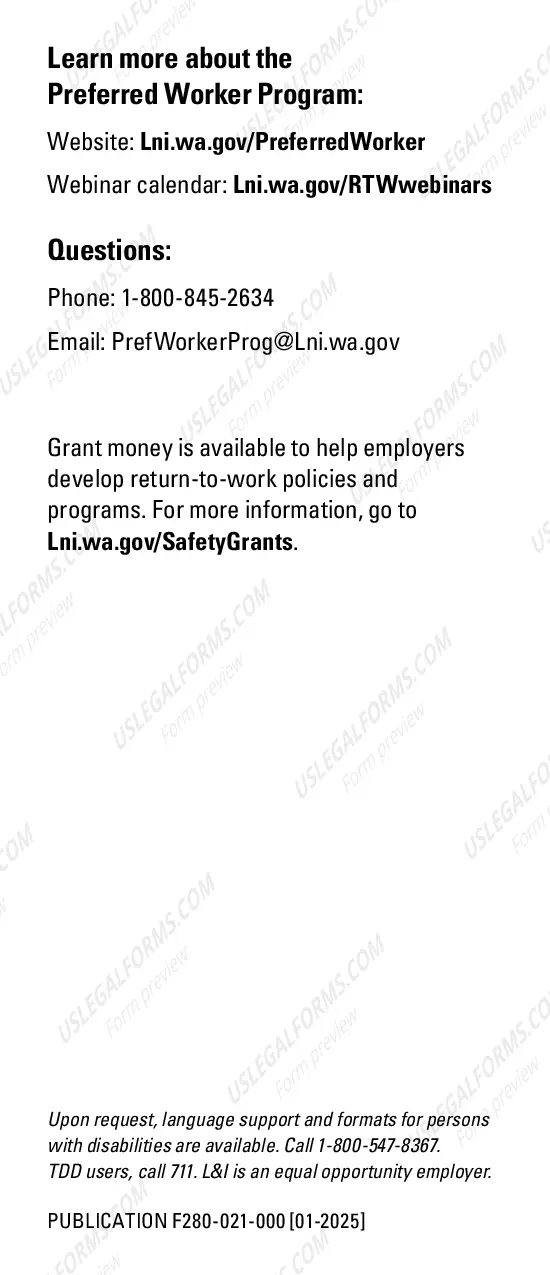 Preview Preferred Worker Program