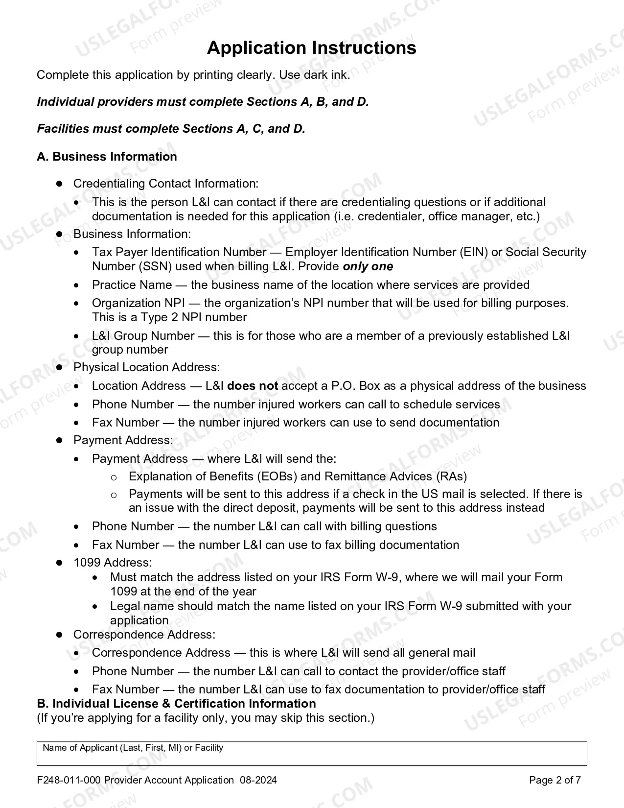Preview Submission of Provider Credentials for Interpretive Services