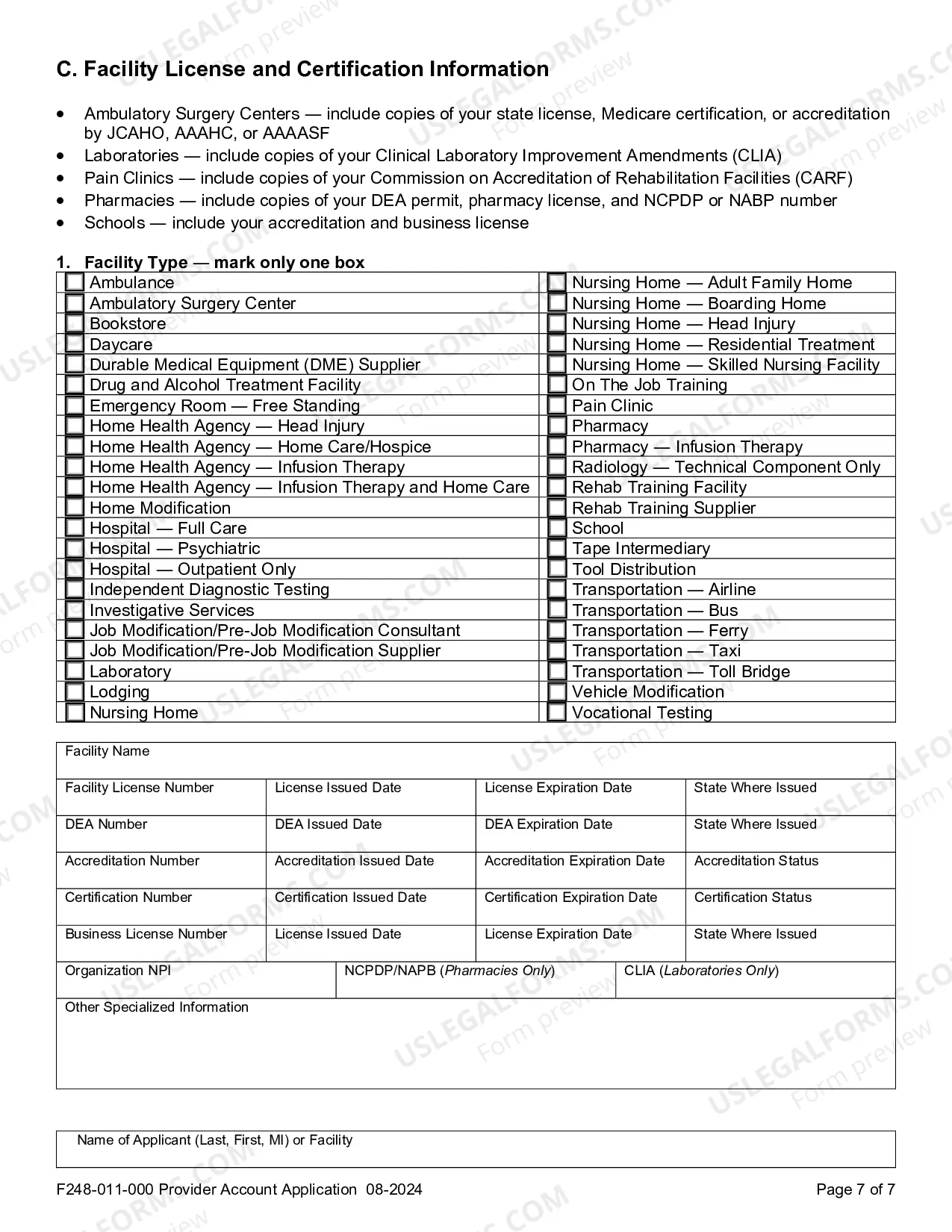 Preview Submission of Provider Credentials for Interpretive Services