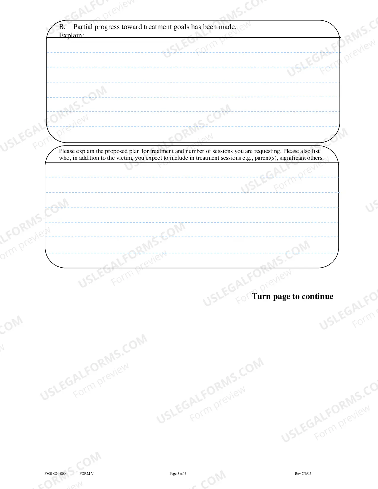 Preview CVCP Treatment Report Form V