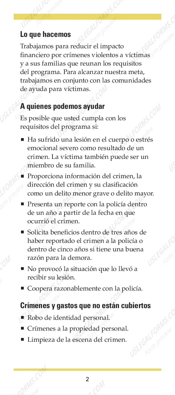 Preview Help for Victims of Crime