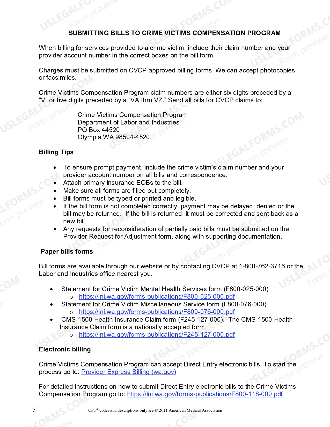 Preview Mental Health Fee Schedule and Billing Guidelines