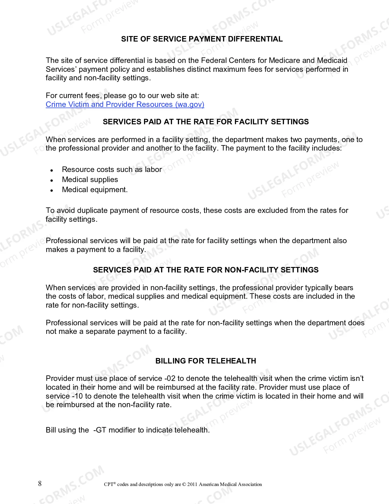 Preview Mental Health Fee Schedule and Billing Guidelines