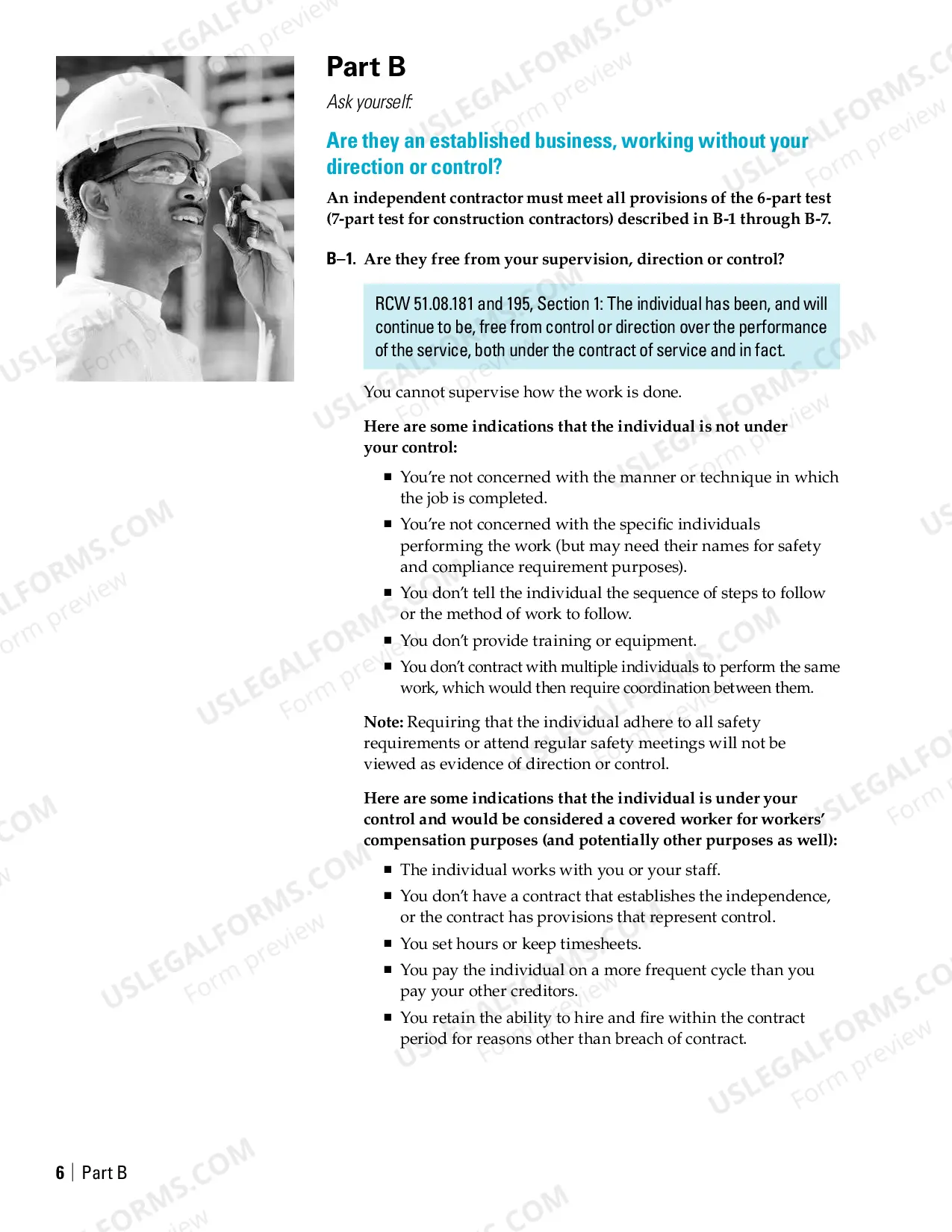 Preview Independent Contractor Guide: A Step-by-Step Guide to Hiring Independent Contractors in Washington State