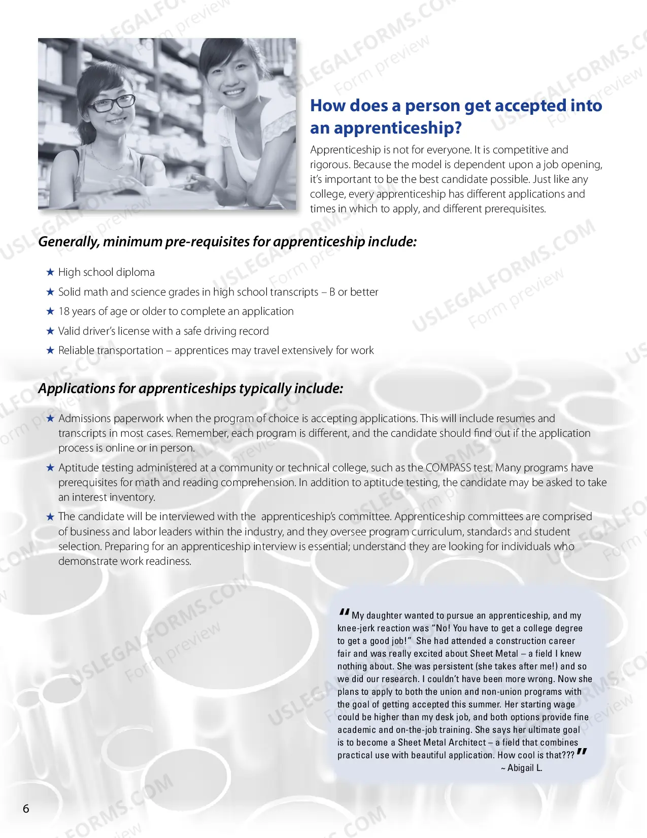 Preview A Parents' Guide to Apprenticeships
