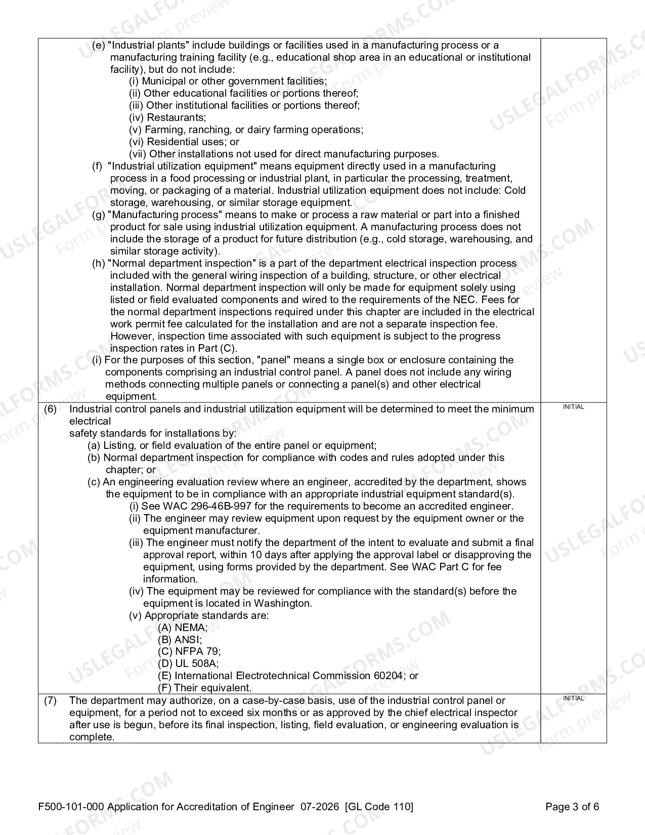 Preview Application for Accreditation of Engineer to Approve Industrial Utilization Equipment