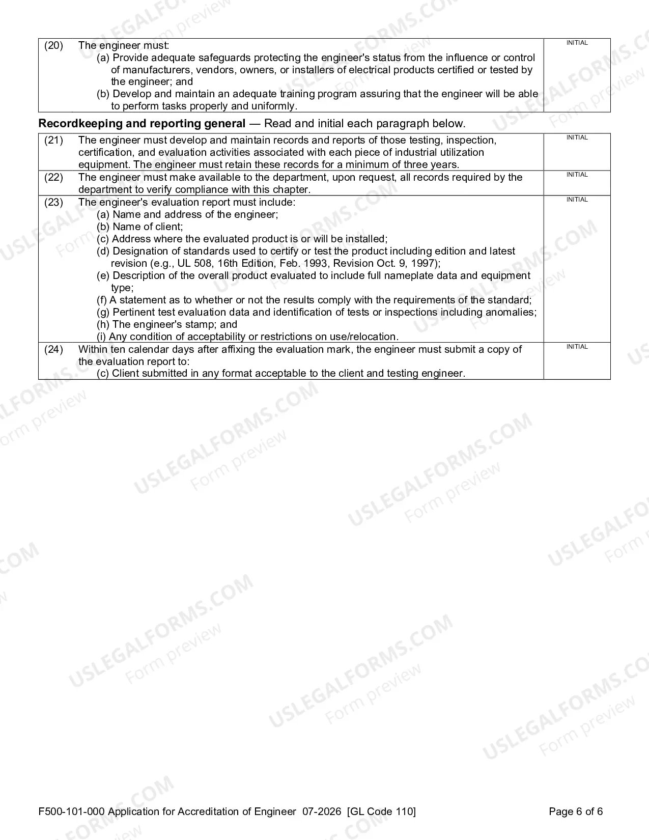 Preview Application for Accreditation of Engineer to Approve Industrial Utilization Equipment