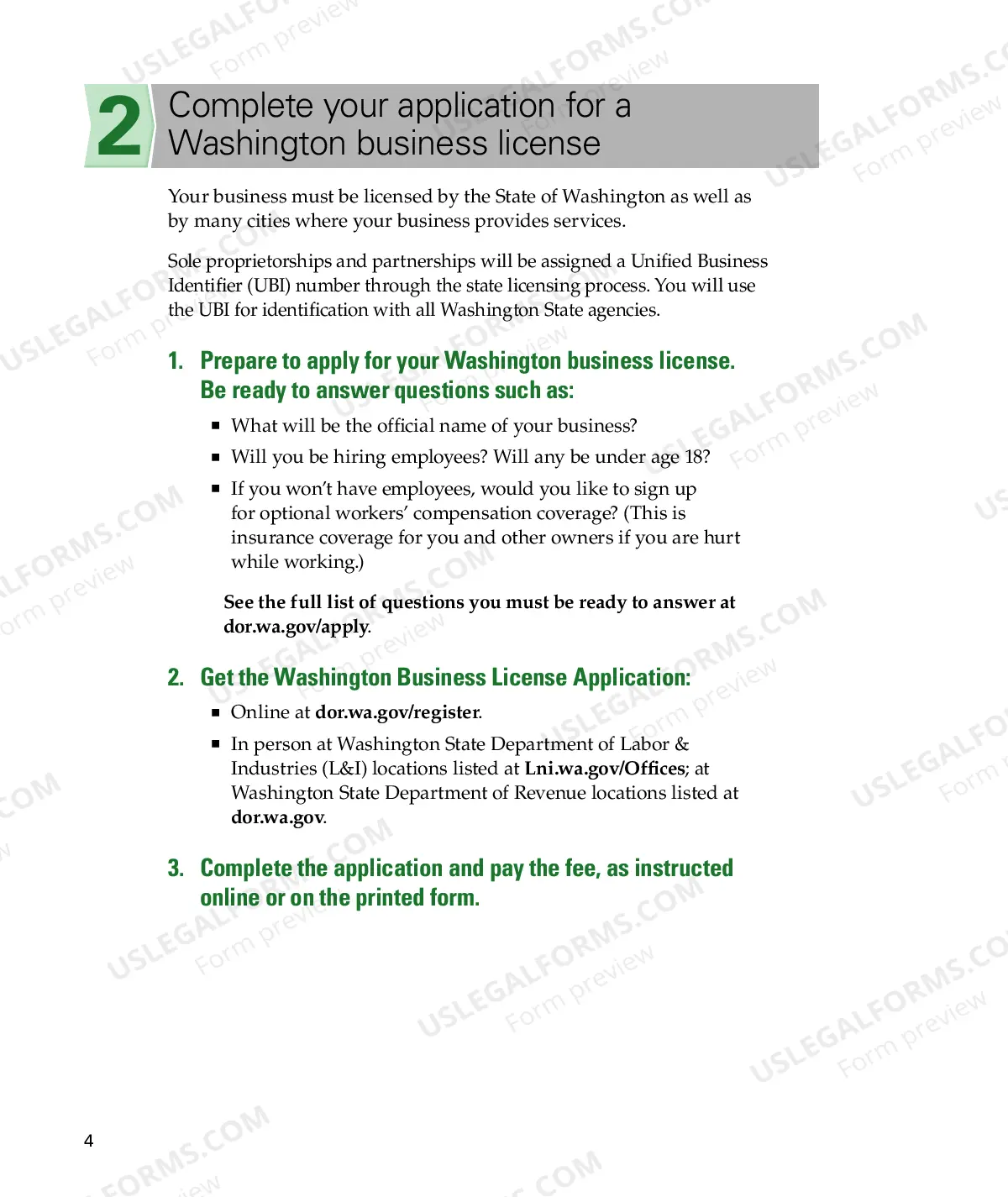 Preview Applying for Your Washington Business License: A Step-by-Step Guide