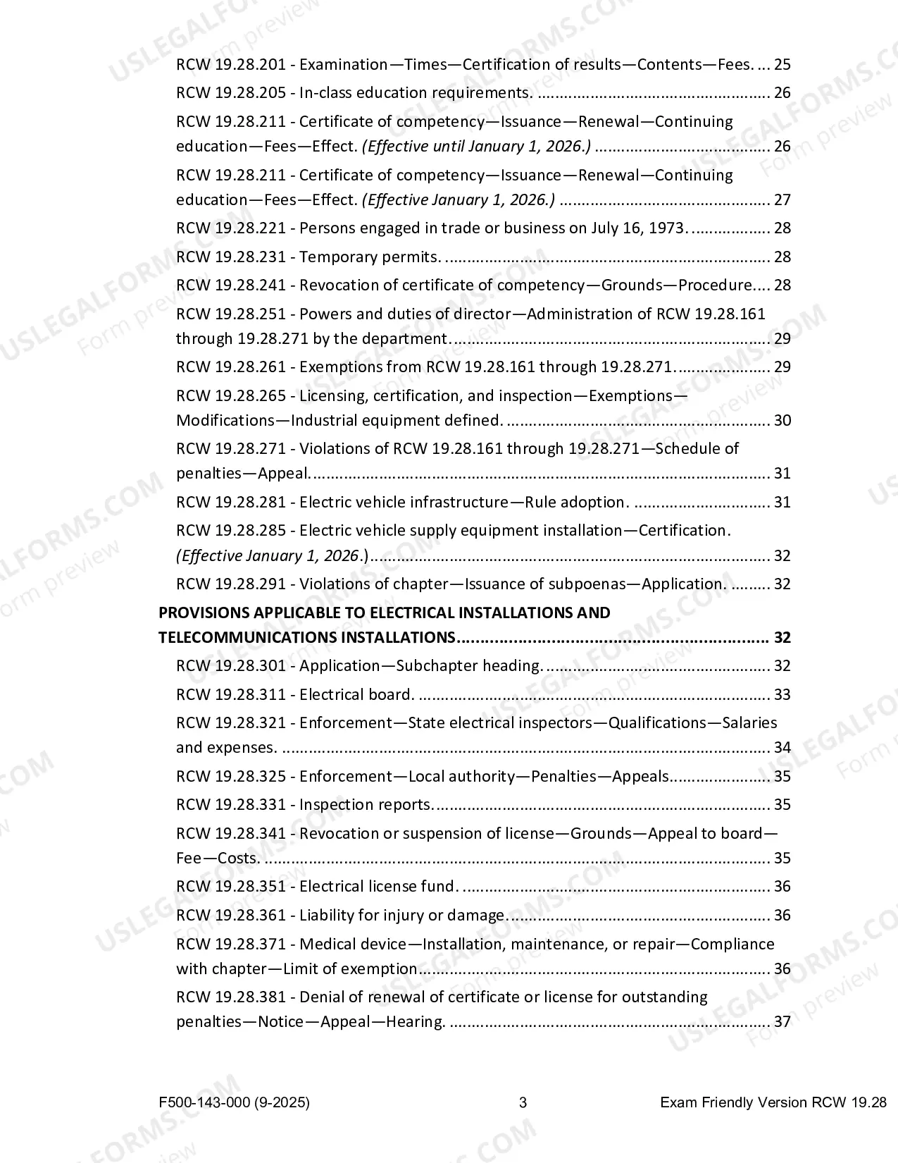 Preview Chapter 19.28 RCW for Electrician and Electrical Installations
