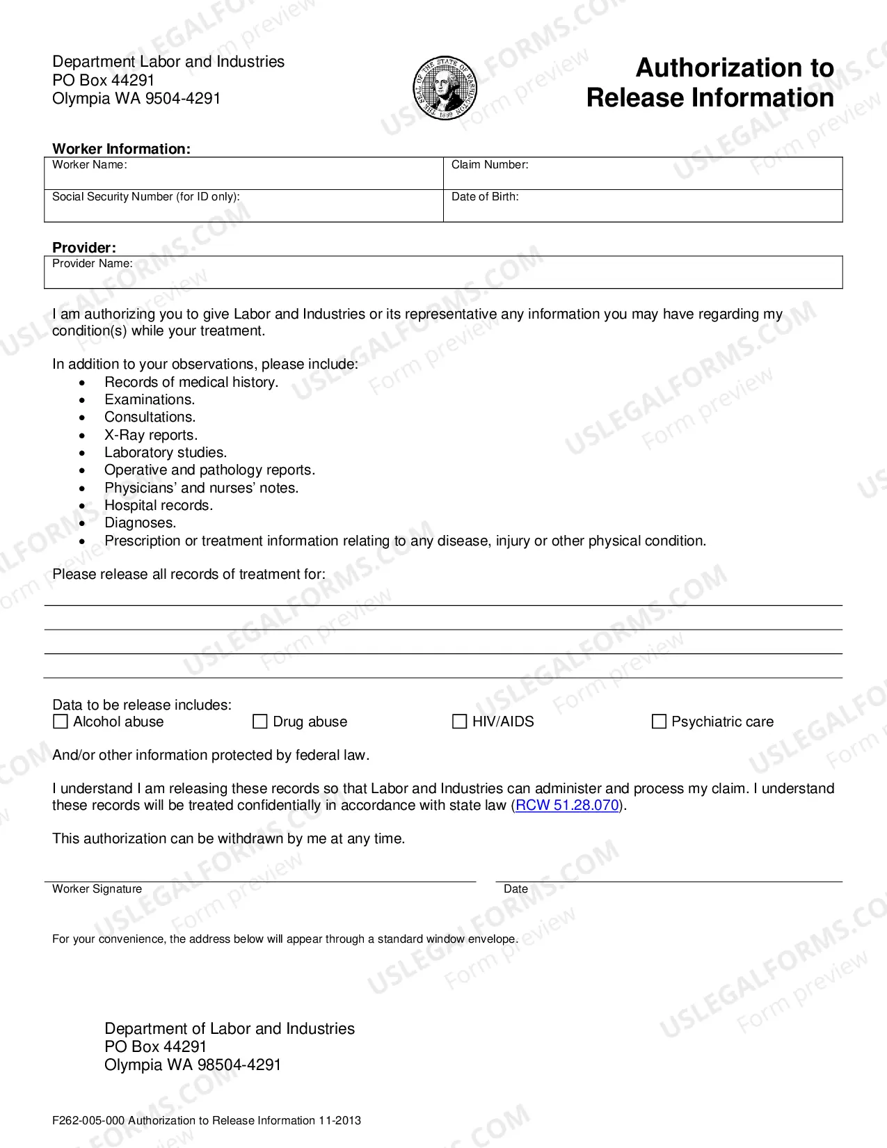 Preview Chemical Exposure Questionnaire Packet