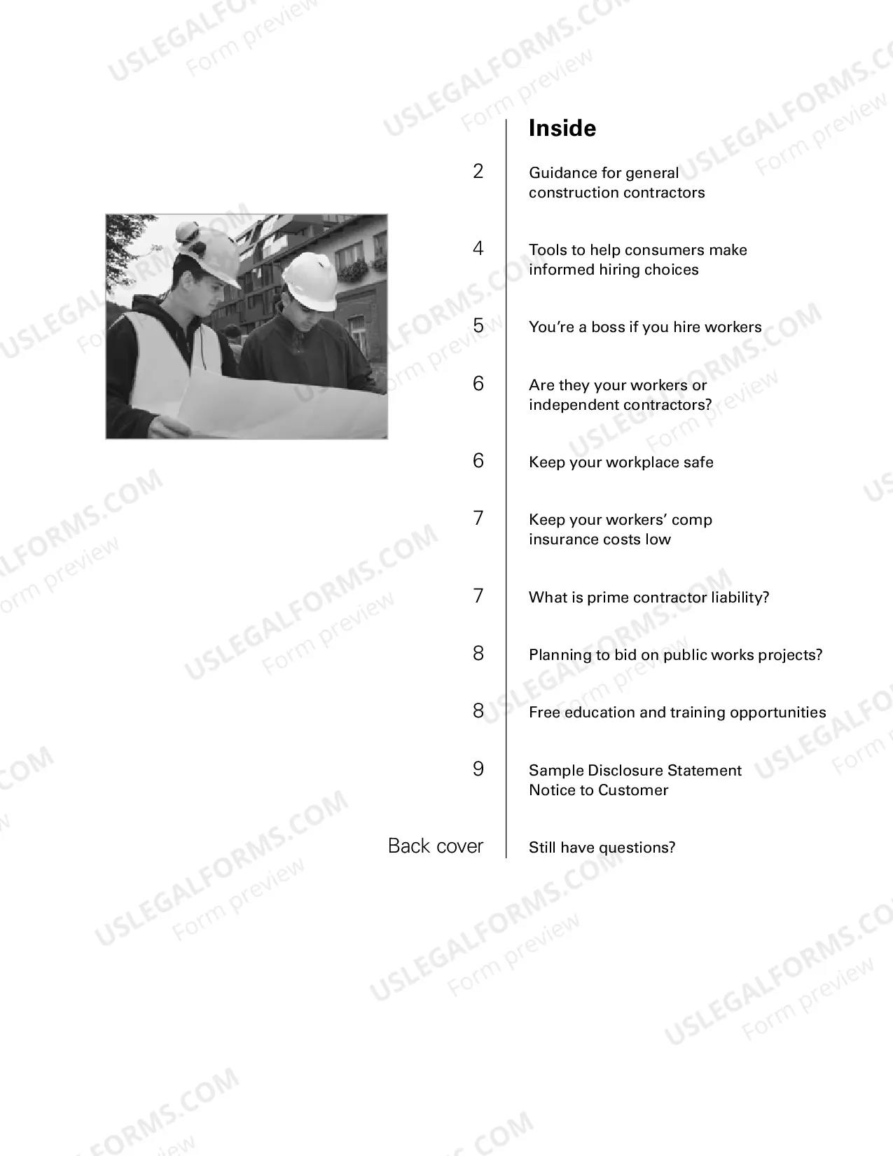 Preview Construction Contractors - Steps for Success