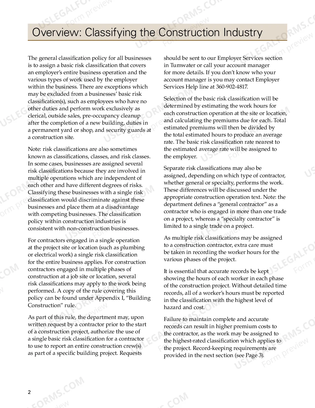 Preview Construction Industry Classification Guide