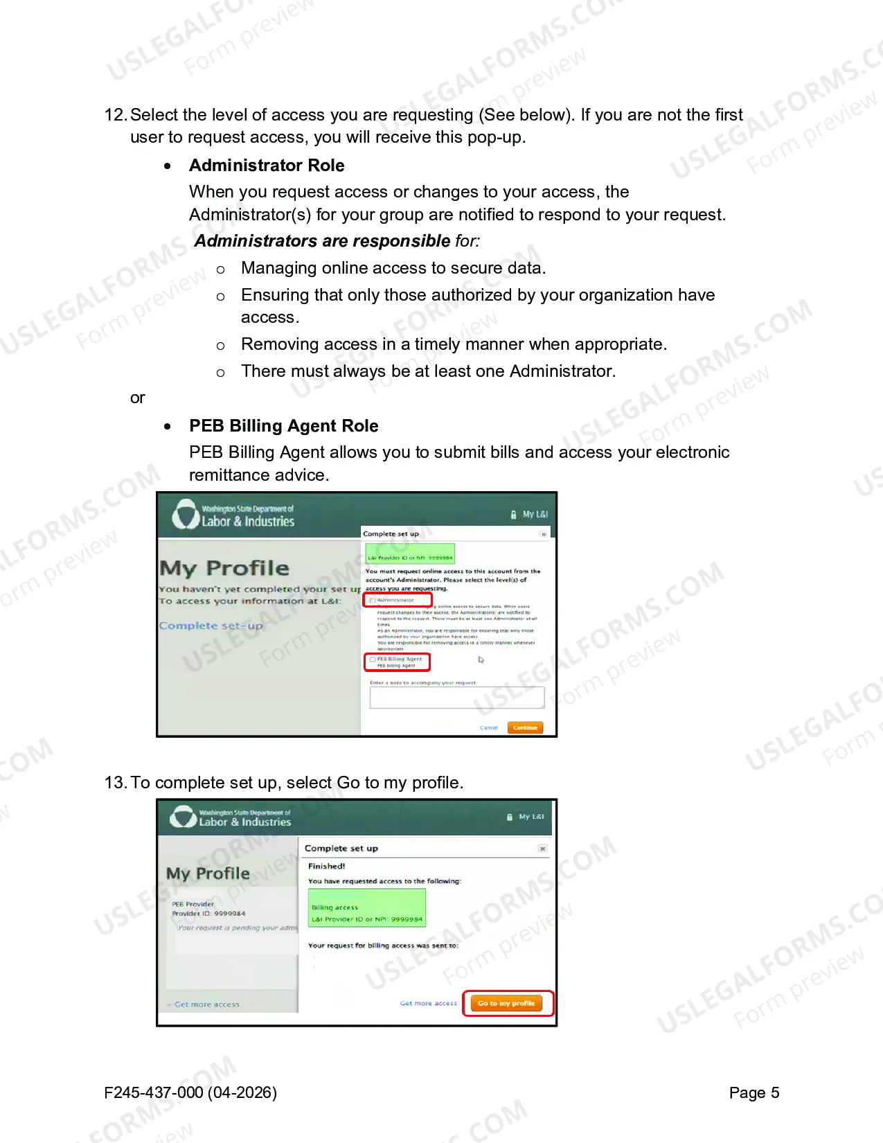 Preview Direct Entry Billing Manual