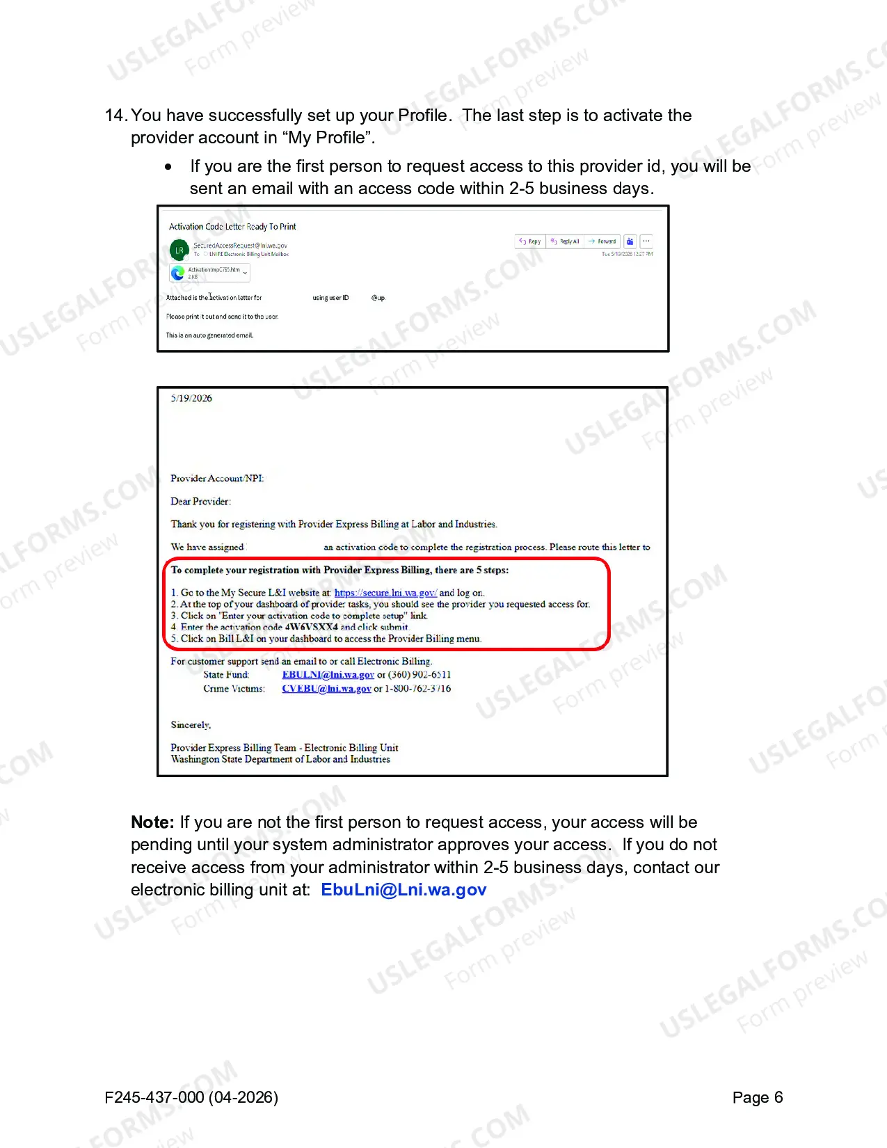 Preview Direct Entry Billing Manual