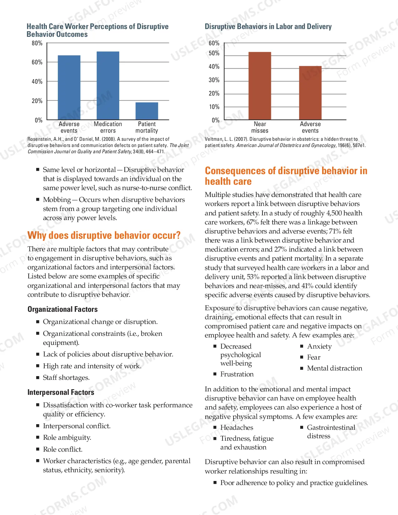 Preview Disruptive Behavior in Health Care (SHARP)