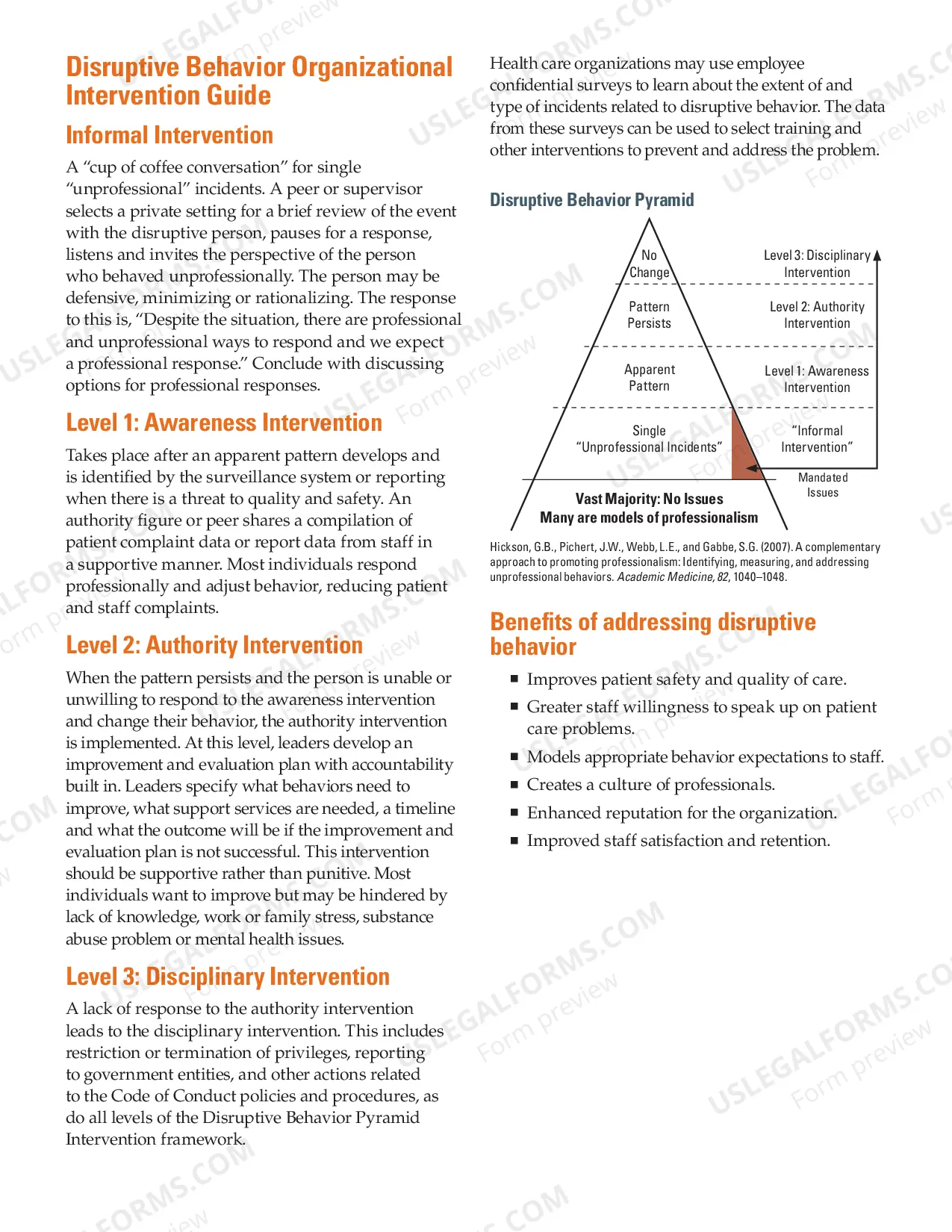 Preview Disruptive Behavior in Health Care (SHARP)