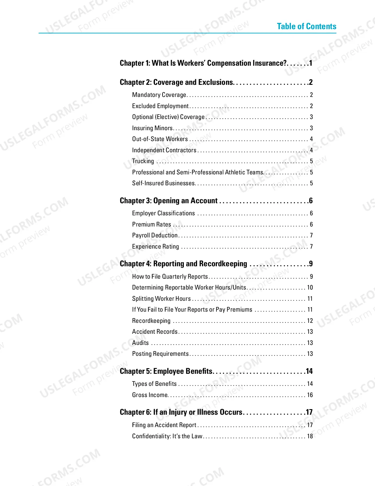 Preview Employers' Guide to Workers' Compensation Insurance in Washington State