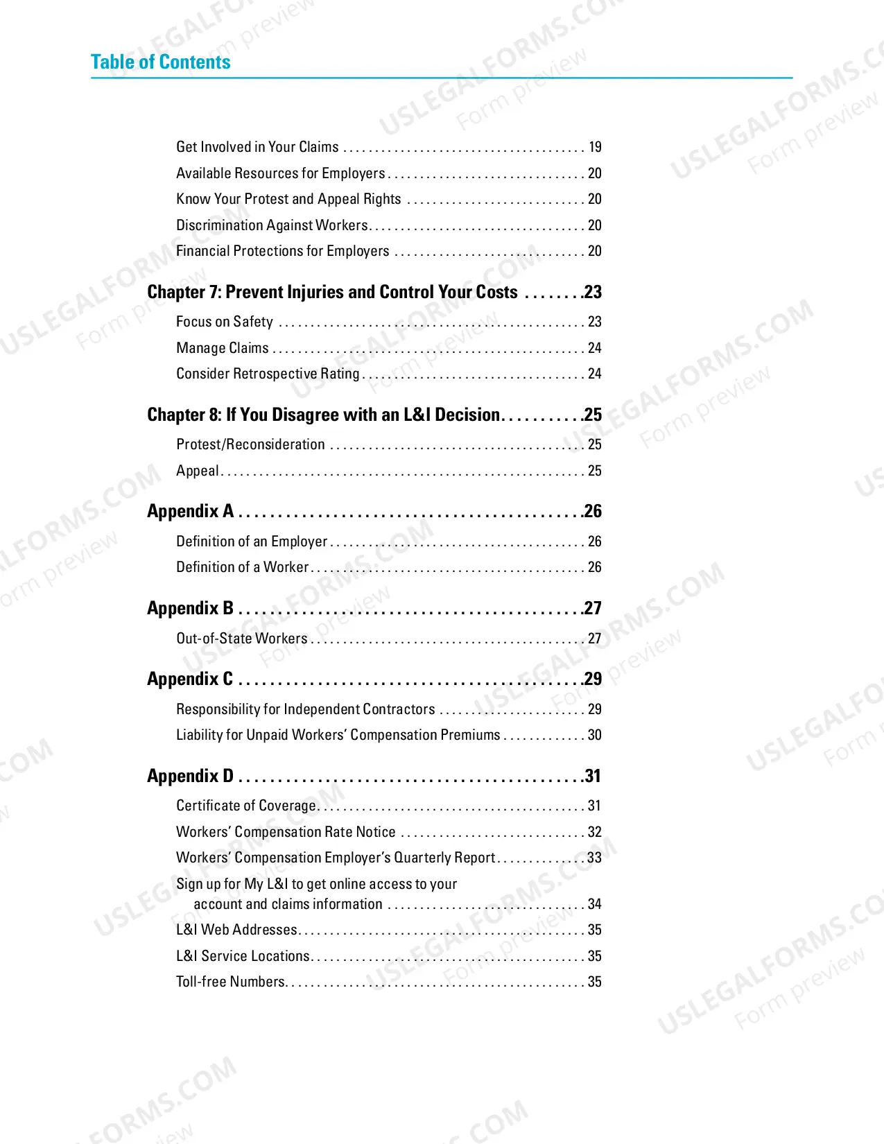 Preview Employers' Guide to Workers' Compensation Insurance in Washington State