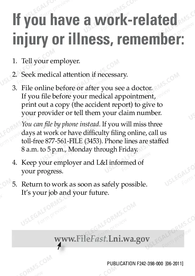 Preview FileFast postcard handout for workers