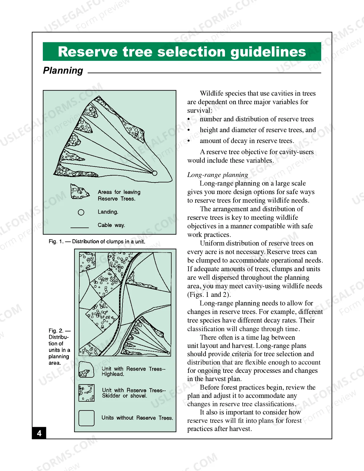 Preview Guidelines for Selecting Reserve Trees