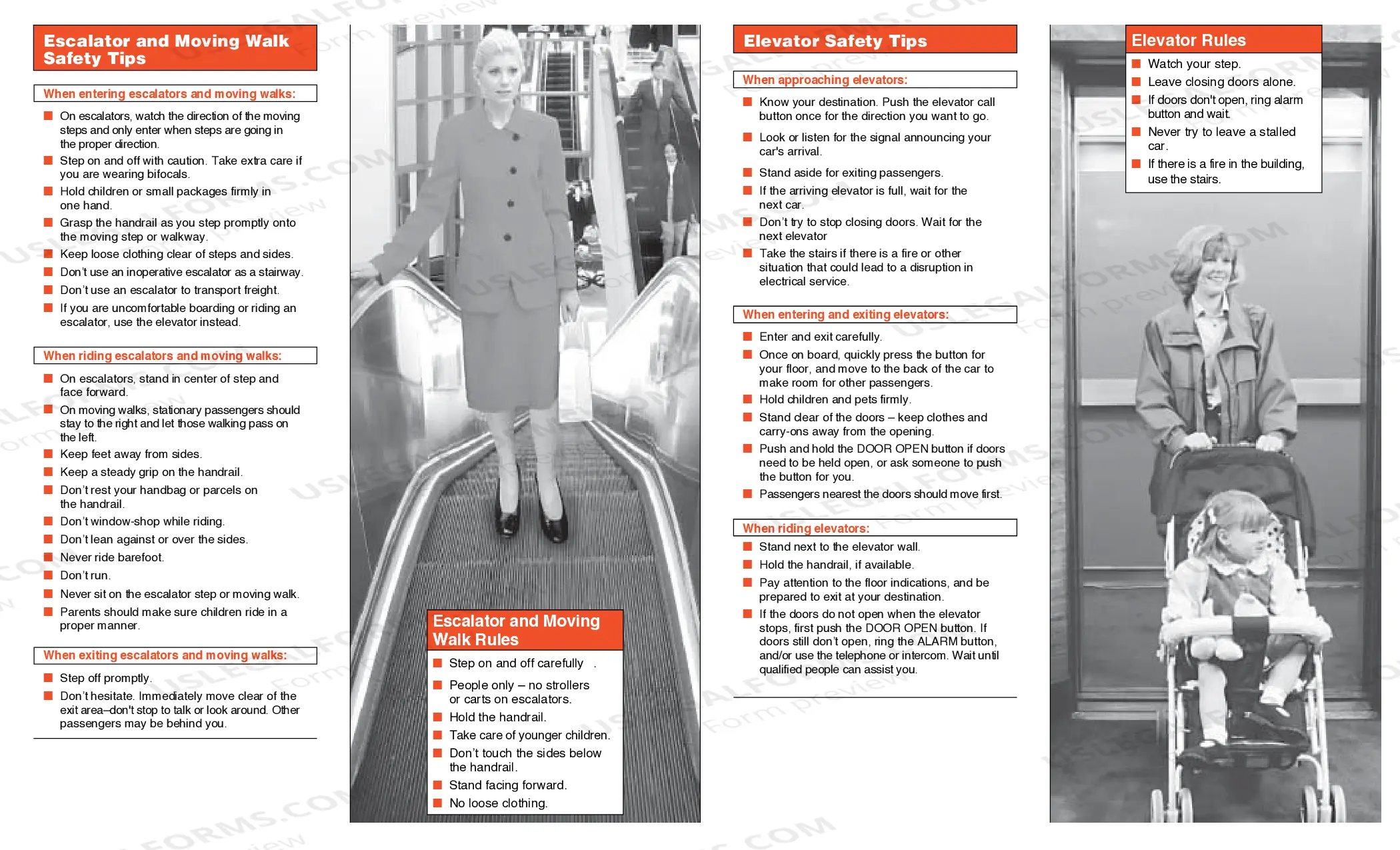 Preview How to Ride Safely on Elevators, Escalators and Moving Walks
